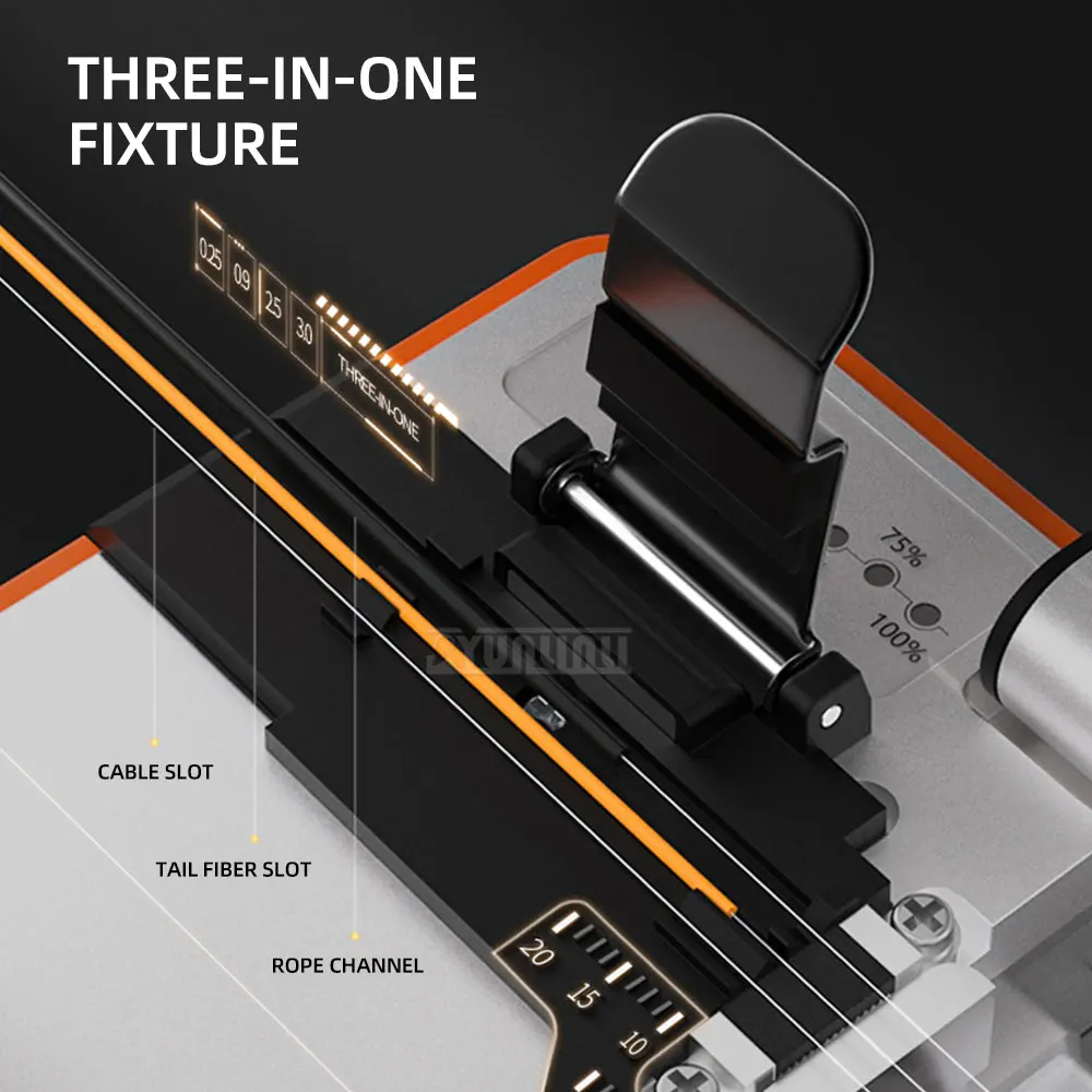 Electric optical fiber cutting knife, hot melt cutting tool, Q1S,automatic return knife for optical cable fusion splicing