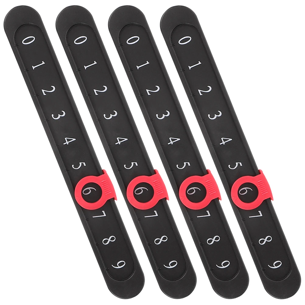 

4Pcs Foosball Score Counter Antiwear Plastic Tabletop Scores Keeper Multiuse Scoring Markers for Various Games