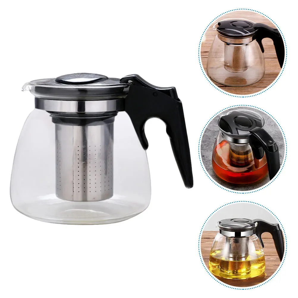

Teapot Water Pitcher with Lid Tea Kettle Iced Coffee Maker Tea Infuser