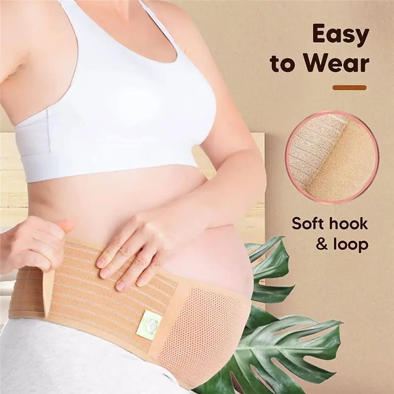 X18A-Maternity Belly Band For Pregnancy - Soft & Breathable Pregnancy Belly Support Belt, Pelvic Support Bands