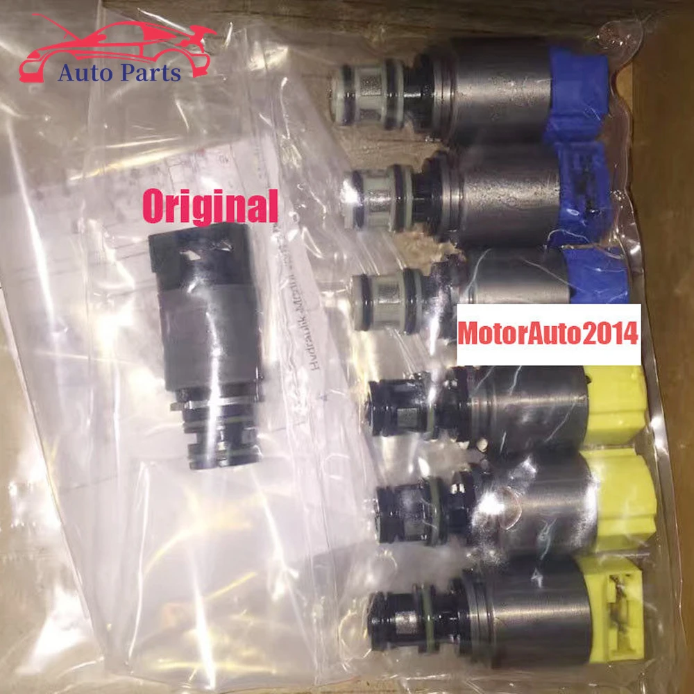 

Genuine Zf6hp 6hp19 6hp26 6hp32 1068298044 1068298045 Transmission Solenoid Kit for Bmw x3 x5 Audi a6 a8 q7 7pcs