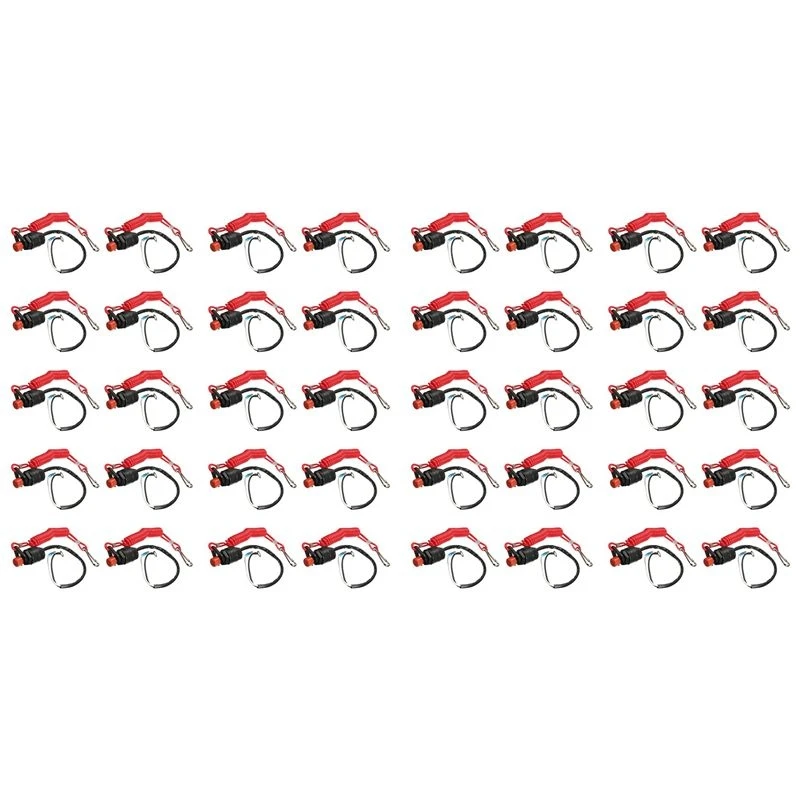 20X Boat Motor Emergency Kill Stop Switch For /Tohatsu Outboard Stop Kill Switch With Safety Tether Lanyard-A99D