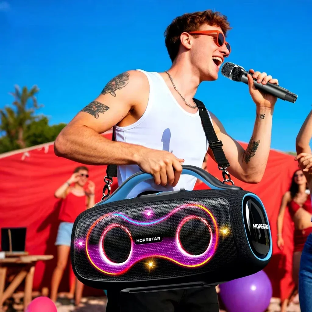 Partybox168 400W Original Hopestar Active Subwoofer Waterproof Karaoke Speaker Portable Outdoor Party Bluetooth Speaker