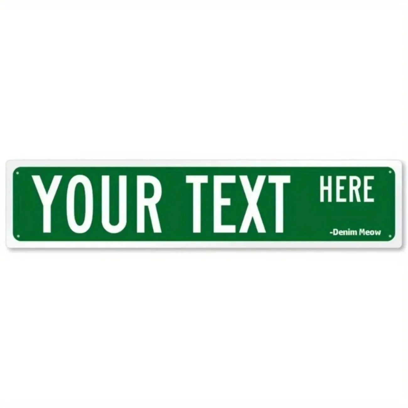 Customizable Rustic Metal Sign | Personalized Text Home Office Plaque | Indoor Outdoor Living Room/Garage Wall Decor view 2