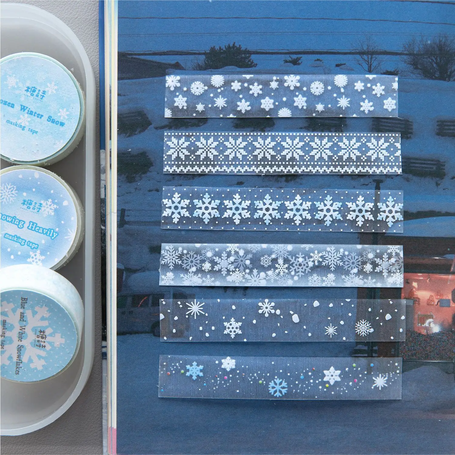 10pcs/lot Decorative Adhesive Tapes Winter Sonata Decorative Scrapbooking pet Japanese Stickers