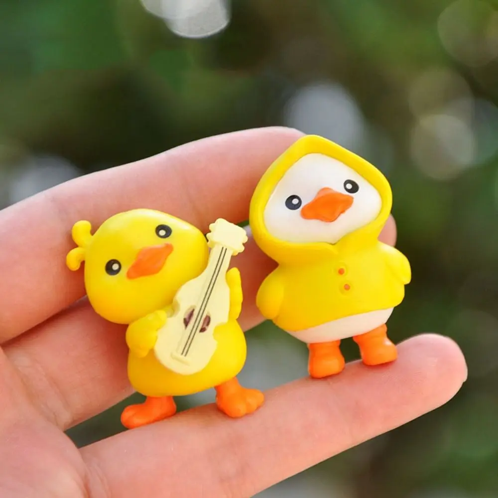 

Model Collectible Model Birthday Party Pvc Ornaments Handmade Models Toy Little Yellow Duck Action Figures Little Duck Doll