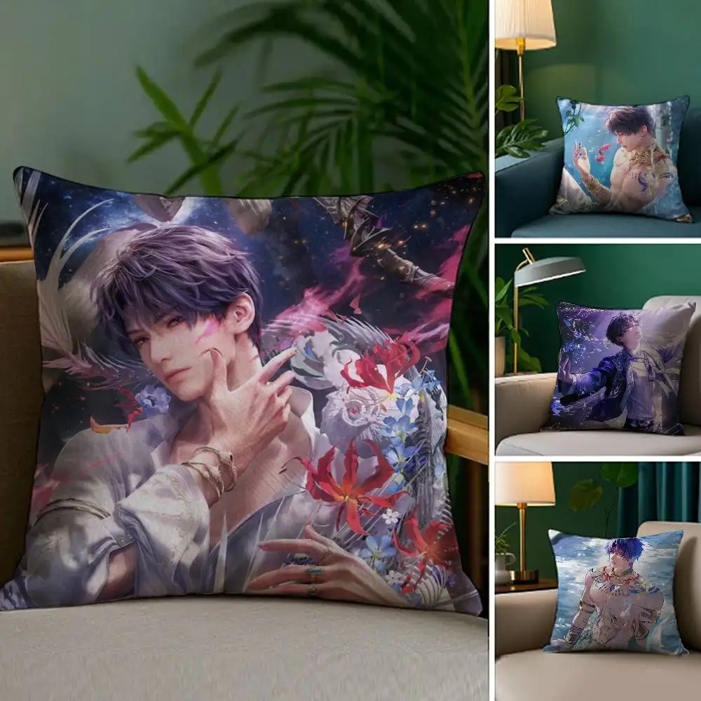 R-Rafayel Love D-Deepspace Pillow Case Plush Fabric Soft Dou