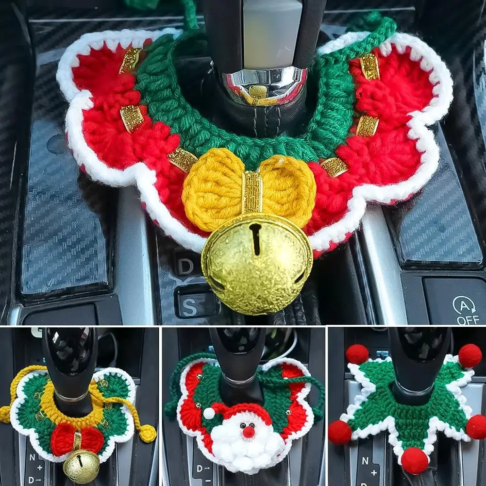 Car Gear Shift Covers Christmas Interior Fits Decor Automatic Reduce Accessories Funny Car Shift Handle Manual Dust Gifts L B5A6