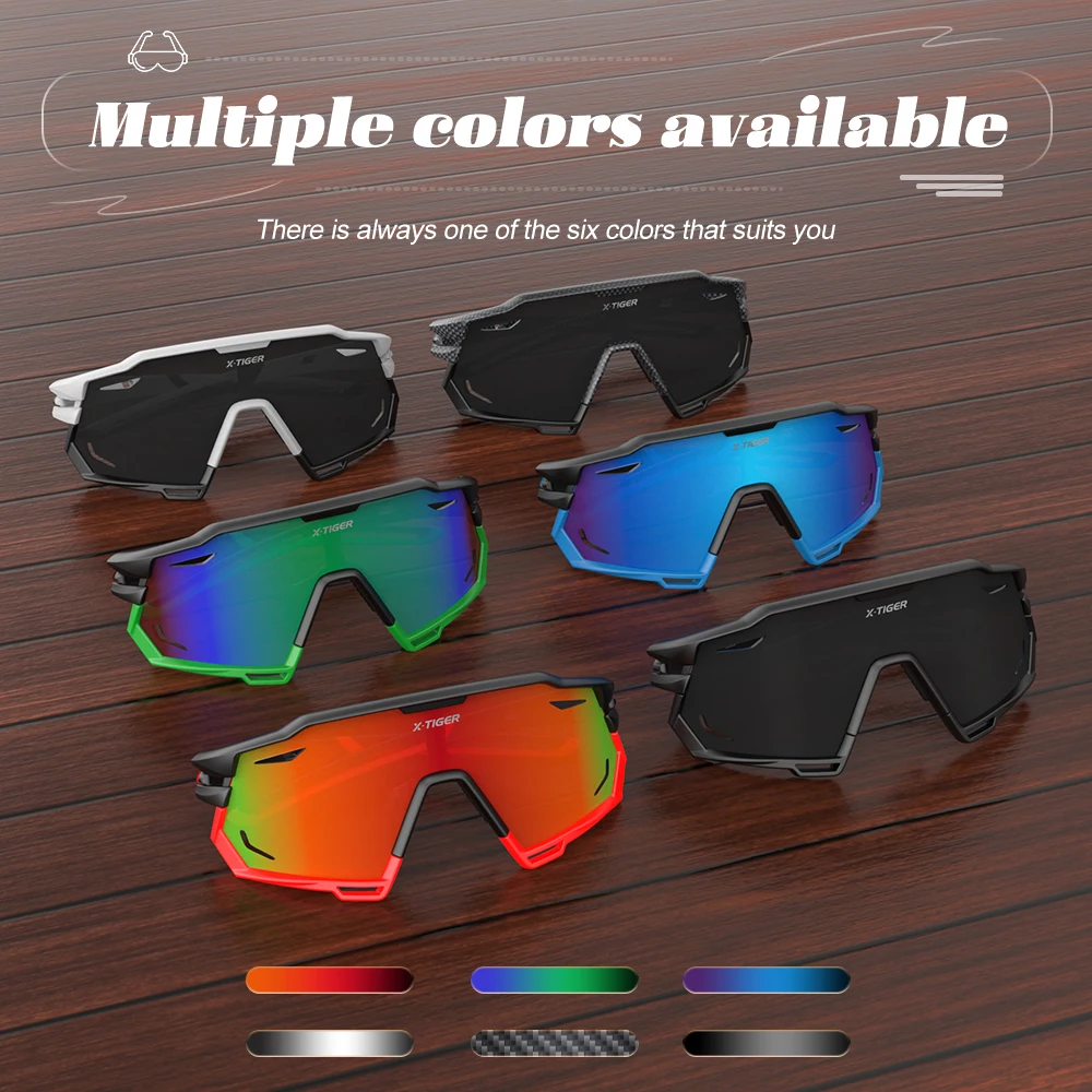 X-TIGER Cycling Polarized Glasses Bike Sunglasses Men Eyewear Sports MTB Outdoor Goggles Bicycle Women Sunglasses Multi Color