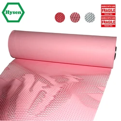 Roze Honingraat Kraft Verpakking Papier Eco Vriendelijke Wraping Papier Voor Verzending Demping Verpakking Papier Moving Levert