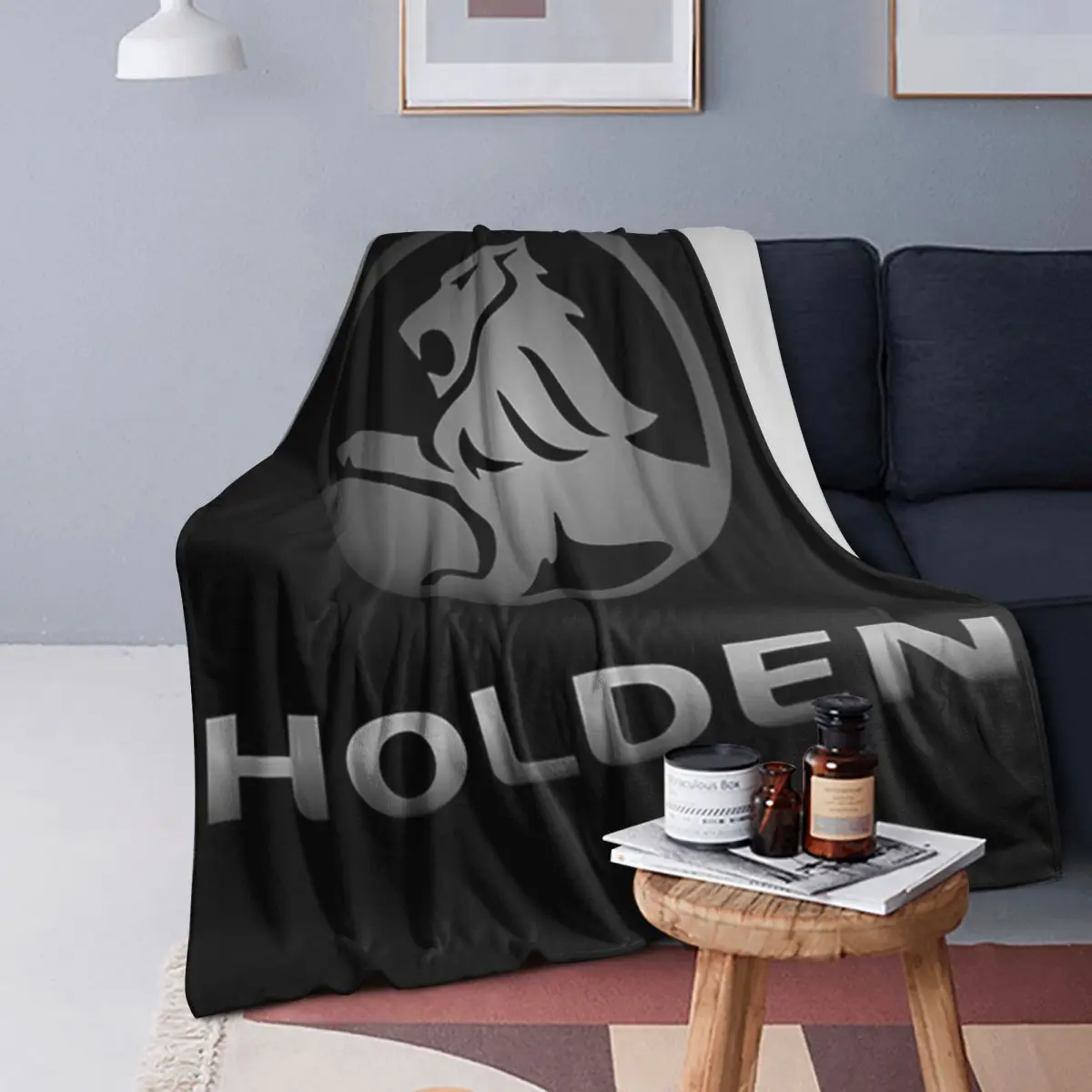 

Best Edition Holden Logo Essential Blanket Soft Warm Flannel Throw Blanket Bedding for Bed Living room Picnic Travel Home Sofa