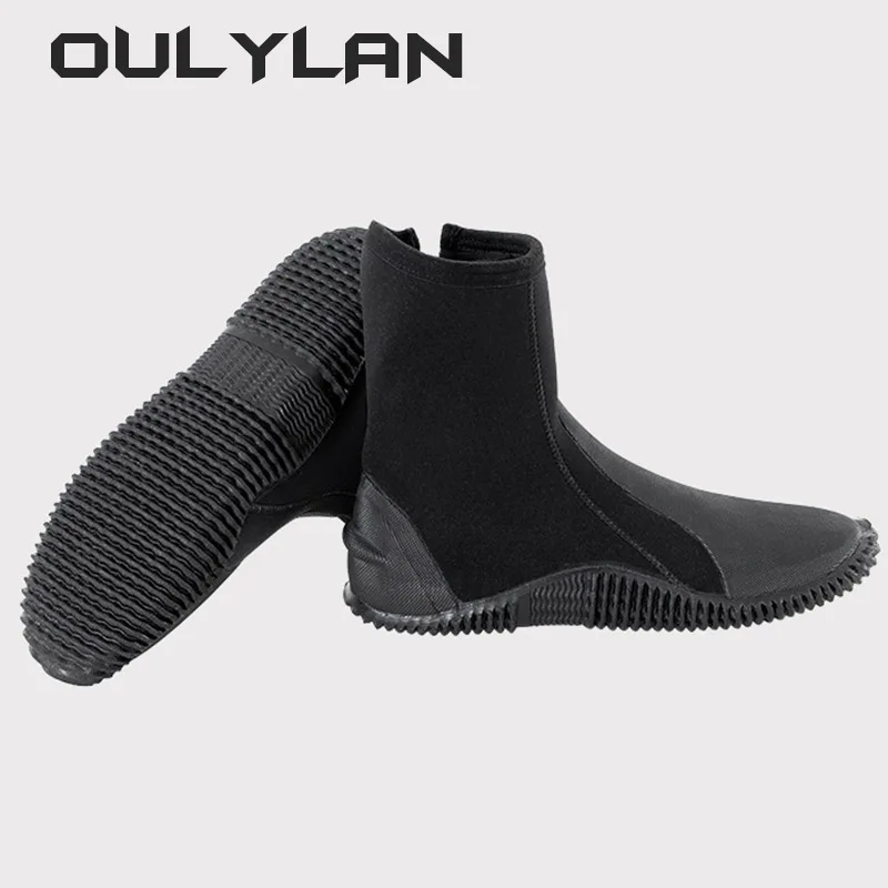 

NEW 5MM Neoprene Scuba Diving Boots Water Shoes Vulcanization Winter Cold Proof High Upper Warm Fins Spearfishing Shoes