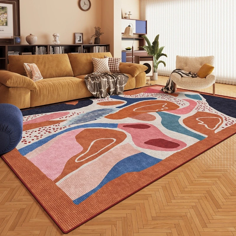 الإبداعية الدوبامين سجادة غرفة معيشة هندسية الفن نمط غرفة نوم البساط الراقية ضوء الفاخرة ديكور المنزل طاولة القهوة حصيرة вг #4