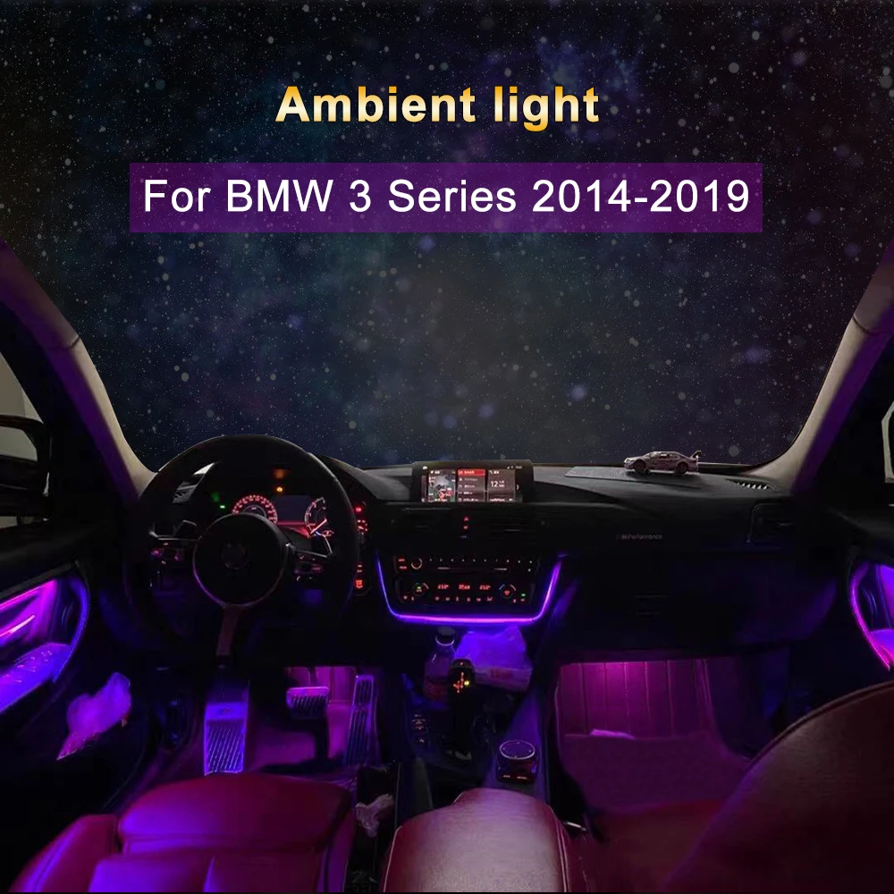 Car ambient light  for BMW 3 Series 2014-2019 interior door decorative lighting 11-color Atmosphere lamp