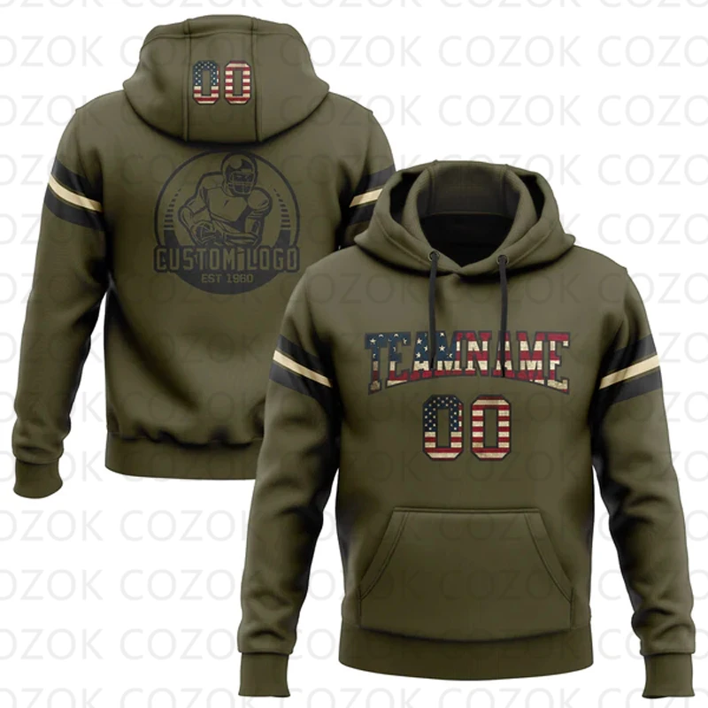 

Customized Hoodie Brown Color Jersey 3D Printed Unisex Pullovers Hoodie Casual Sweatshirts