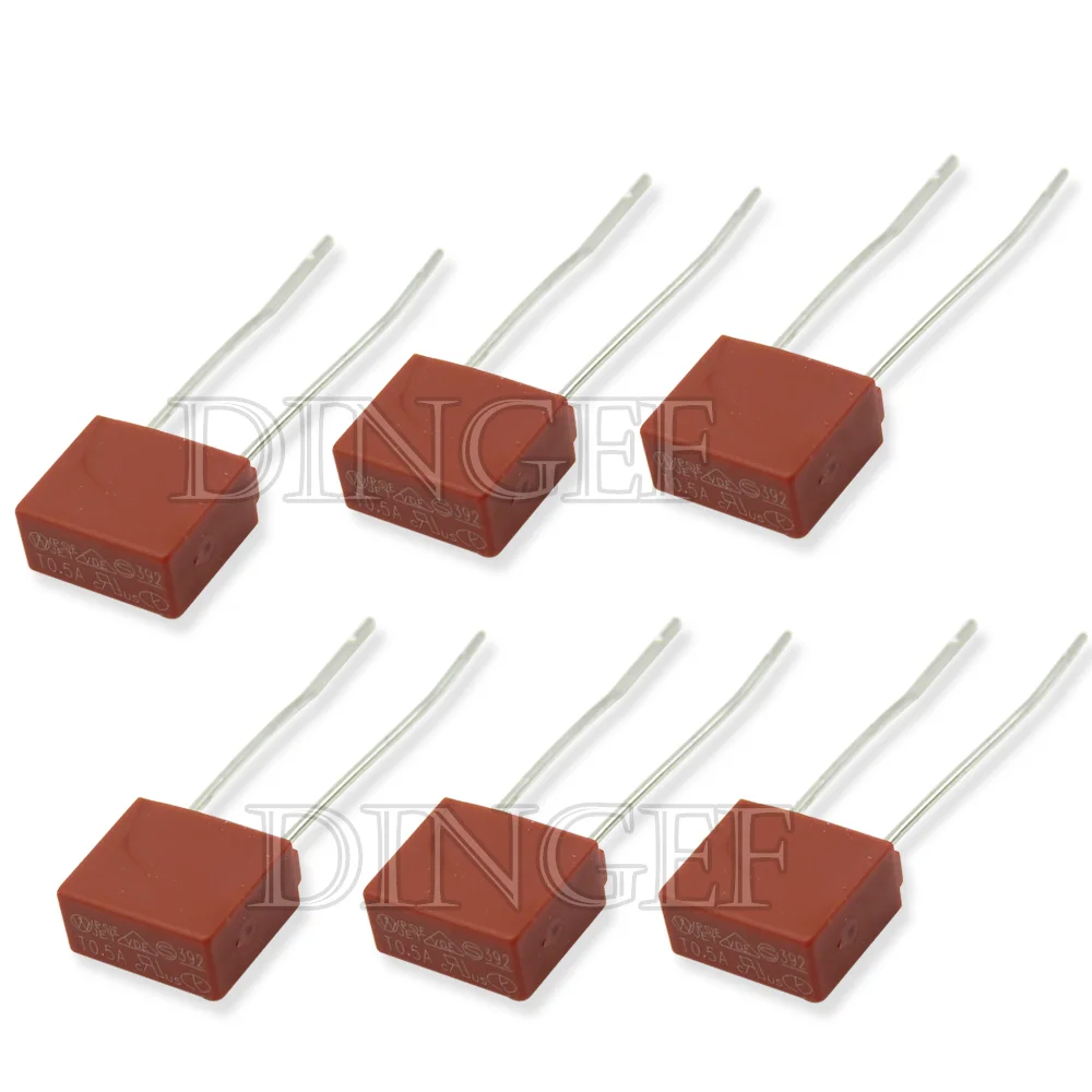 10PCS 392 382 Round Square Fuse 1A T1.6A T2A T3.15A T8A T10A T15A 250V Plastic T2A LCD TV Power Board Commonly Water Purifier