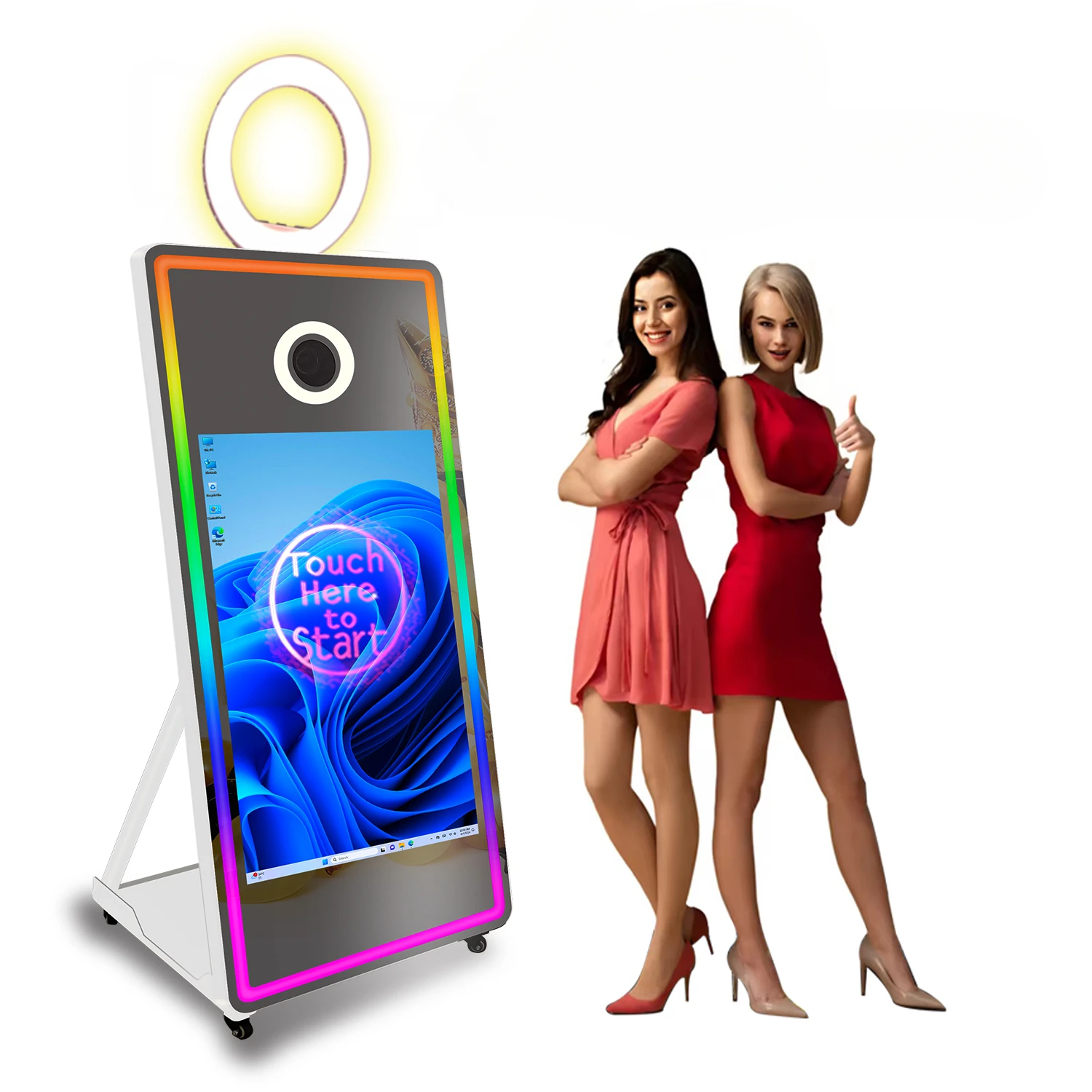 The Perfect Mirror Photo Booth Machine Selfie Foto 65 inch Mirror Variety 32 Inch Touch Screen Magic Mirror PhotoBooth Party