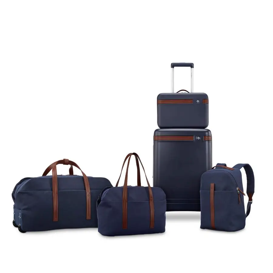 Virtuosa CarryOn Travel Backpack with Padded Laptop Sleeve, Navy