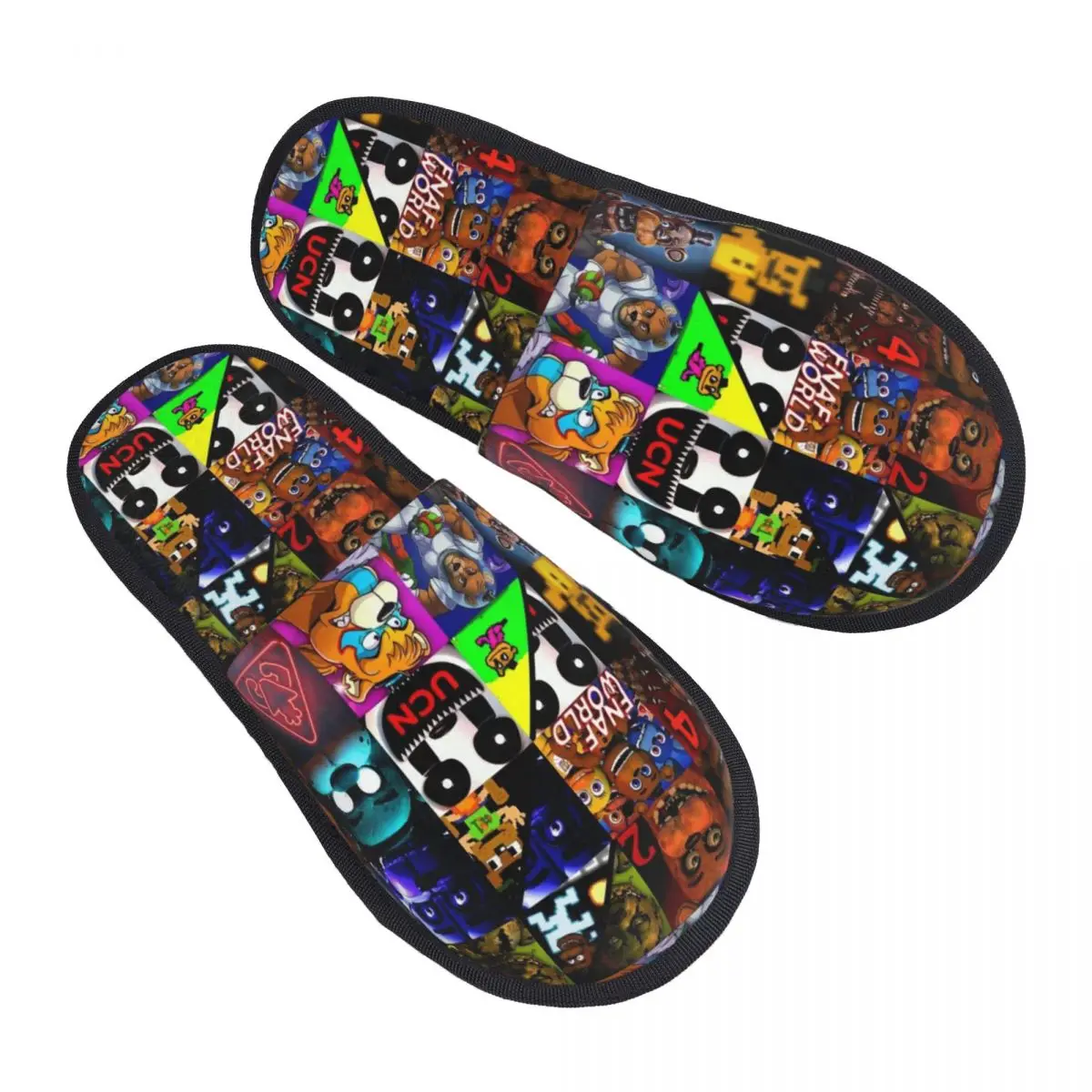 

FNAF Game Straight Men Women Furry slippers,fashion pantoufle homme Home slippers