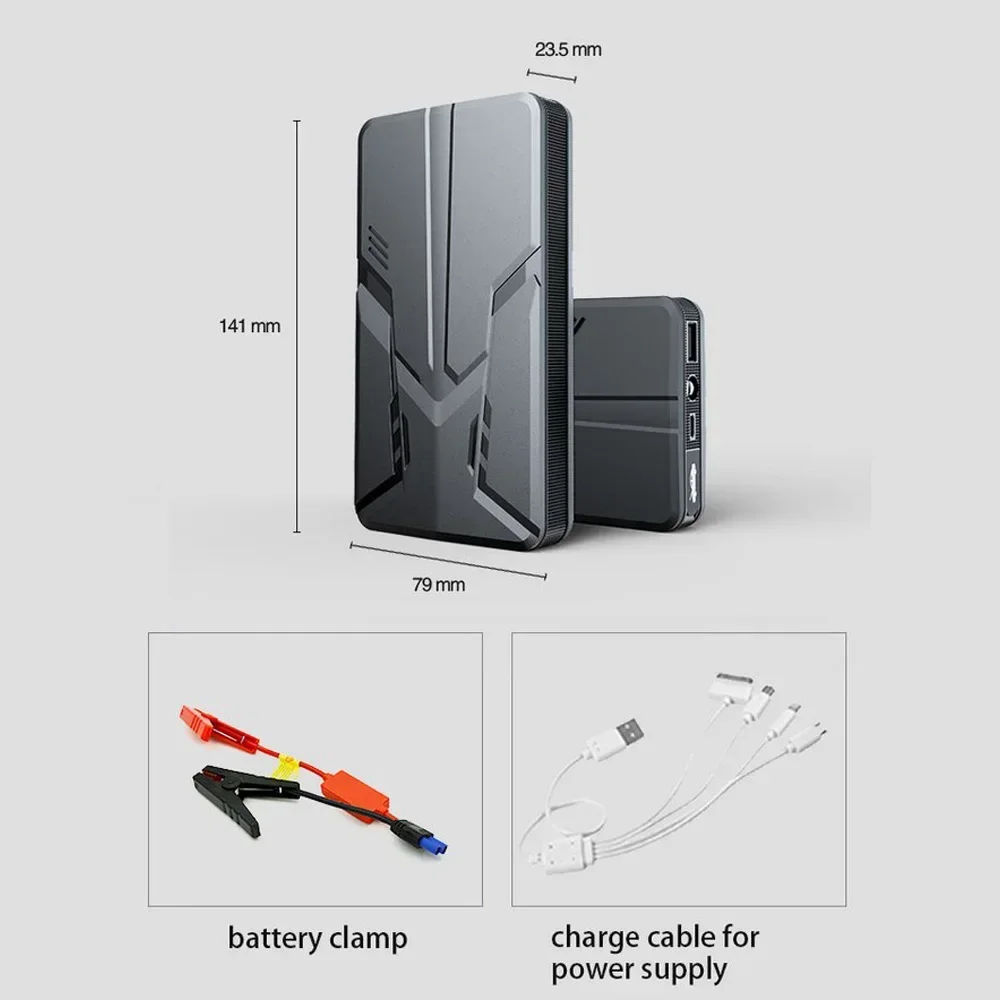 30000mAh Multicolor 600A 12V Device Jump Starter Power Bank Emergency Jumper Booster Auto Battery Starting Device For Car