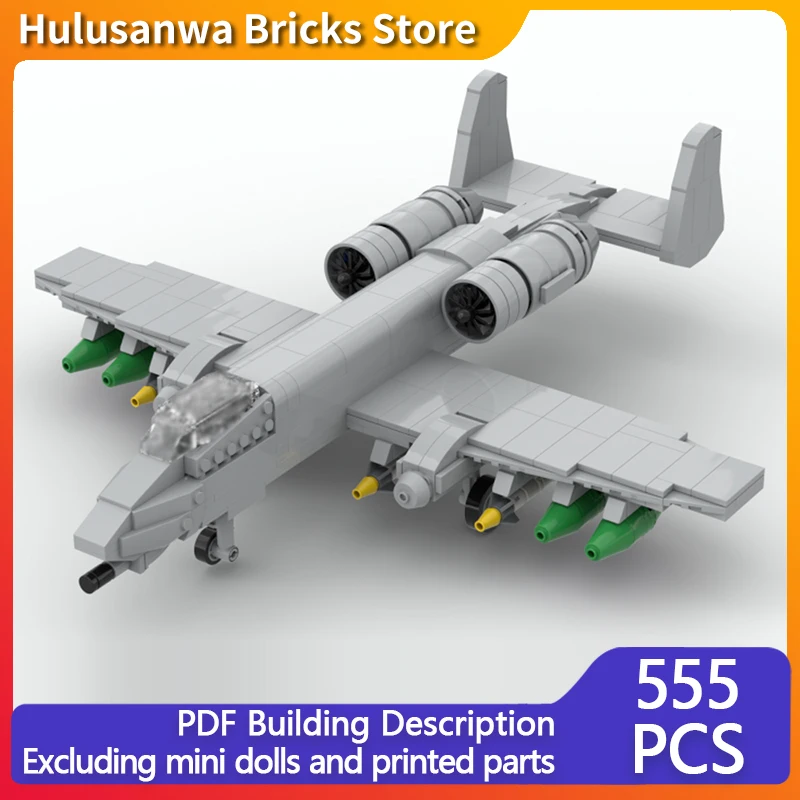

A-10 Thunderbolt II современный военный истребитель модель MOC строительные кирпичи военное оборудование модульная праздничная сборка детская игрушка