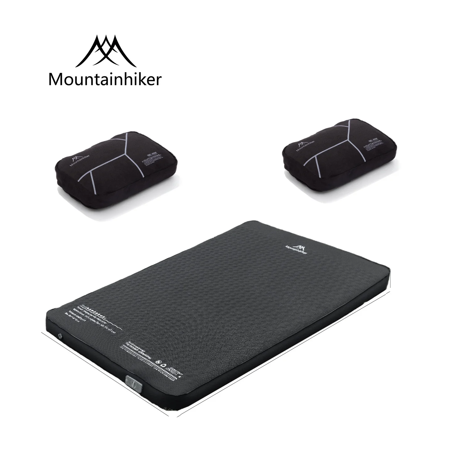 MOUNTAINHIKER  Air Mattress Camping Built In Pump Self Inflating Cushion Outdoor Tent Inflatable Bed 10cm Double Sleeping Pad
