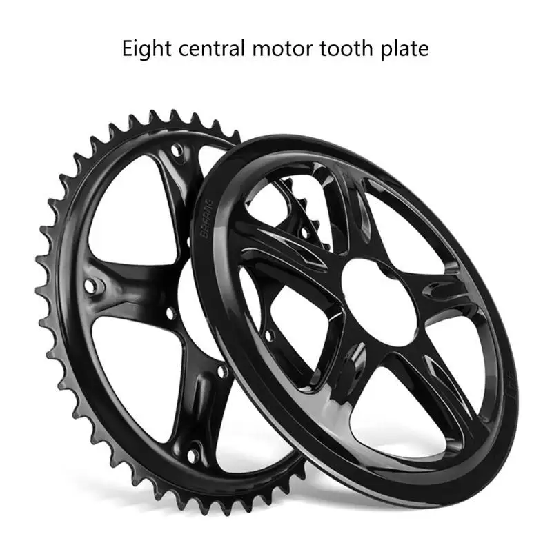 

Y1UC легкая звездочка для электрического велосипеда, звездочка 44T/46T/48T/52T, звездочка среднего двигателя, звездочка, для