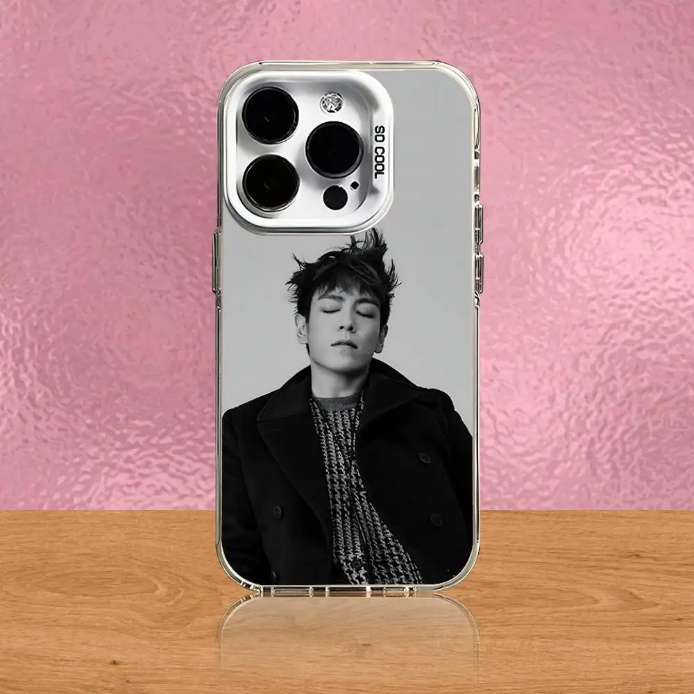 حافظة هاتف C-Choi S-Seung Hyun T-TOP لهاتف iPhone 16,15,14,13,12,11,Pro,XS,Max,Plus,Mini,SE غطاء مقاوم للصدمات من الحلوى البيضاء غير اللامعة