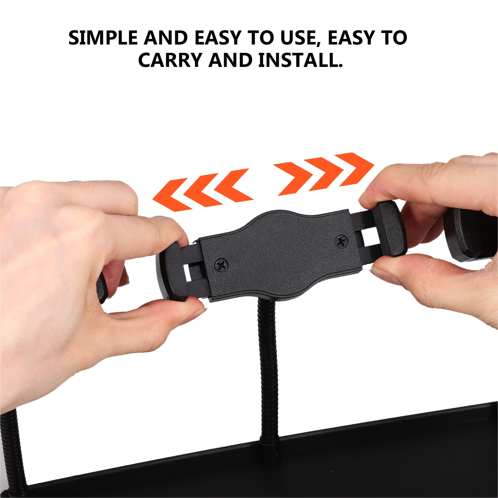 

Clip-On Microphone Tray Holder For Live Streaming Sound Card Phone Shelf Durable Abs Broadcast Accessories Stand Clamp