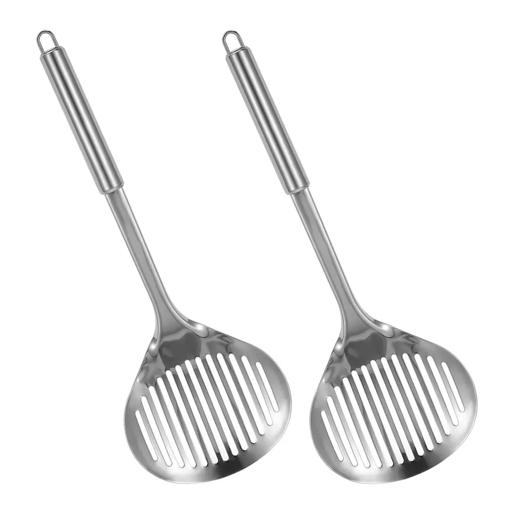 

2pcs Stainless Steel Cat Litter Scoop Shovel Poop Litterbox Holder Metal Scooper for Cats Large Surface Efficient Cleaning