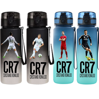 750ml Cristiano Ronaldo Large Capacity Water Cup High-quality Sports Leak Proof Water Cup Football Field School Student Gift