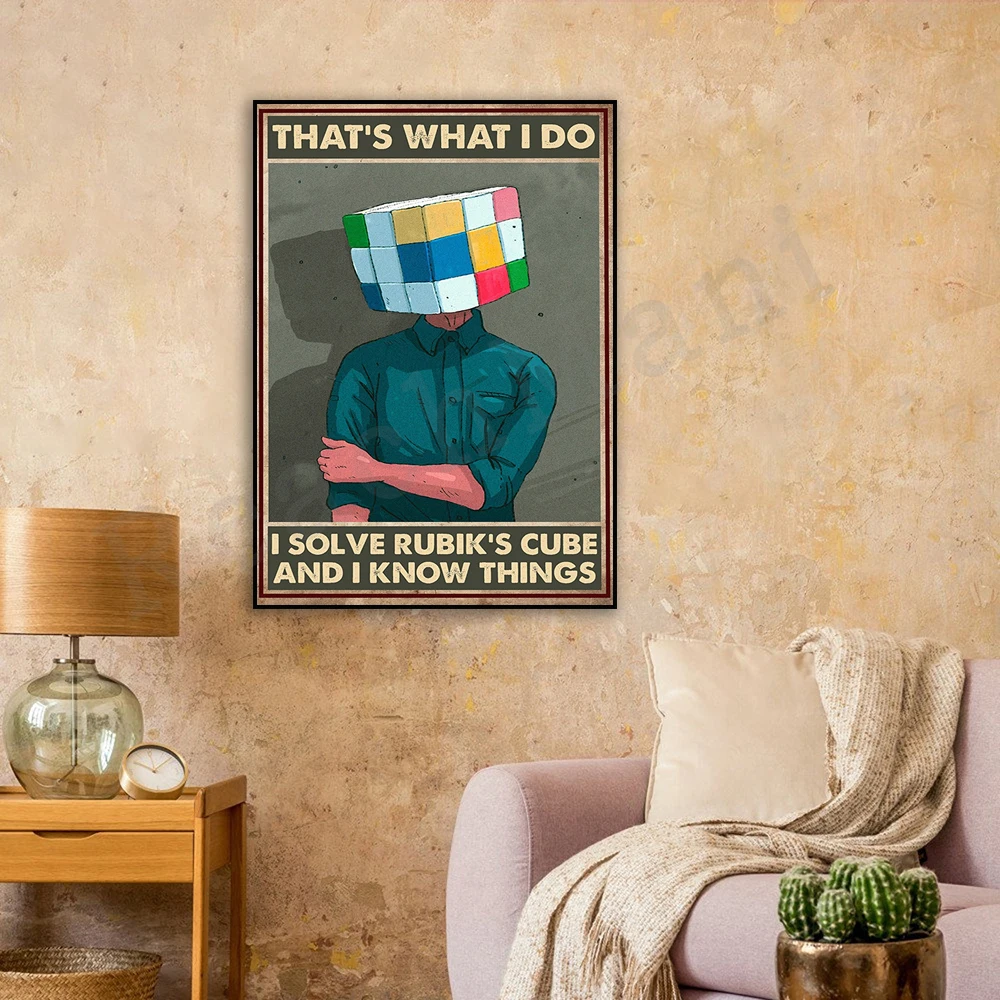 That's What I Do I Solve  And I Know Things Poster, Retro Poster, Lover Gift