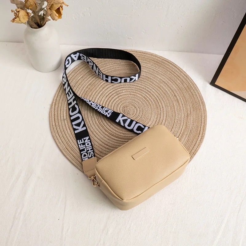 Frauen Handtasche und Geldbörse einfache Designer Mode lässig Umhängetasche breiten Riemen Umhängetasche weibliche kleine Telefon Umhängetasche – Detail 17