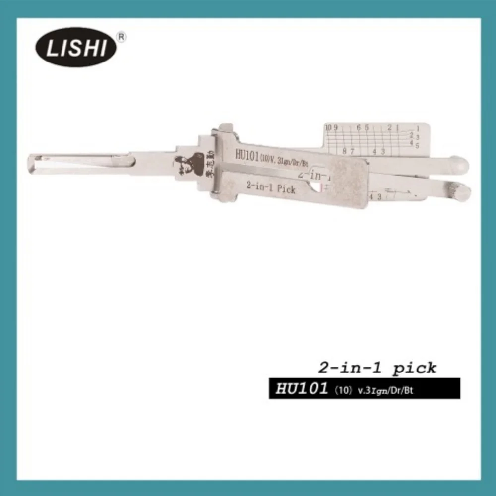 

LISHI HU101(10) V.3 Ign/Dr/Bt 2-in-1 Auto Pick and Decoder for Ford and Rover Volvo