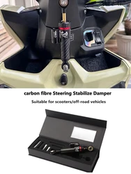 Motorcycle Adjustable Damper Steering Stabiliz Suitable For Scooters/Off-road Vehicles Carbon Fibre Steering Stabilize Damper