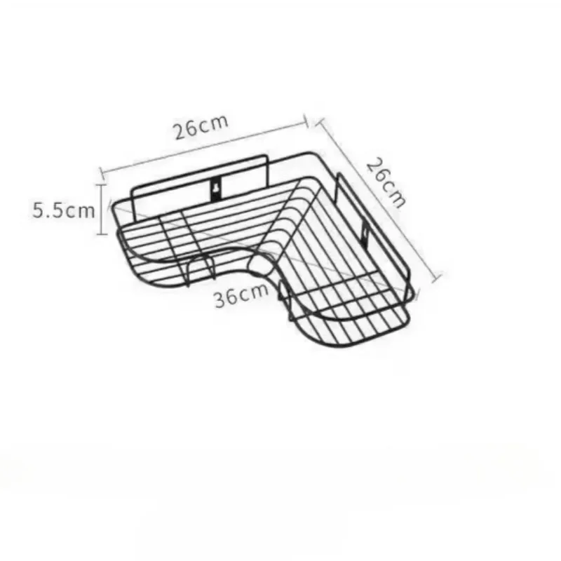 Полка для ванной комнаты, настенные угловые полки для хранения, держатель для шампуня, косметическая стойка, железная корзина для душа, органайзер для ванной комнаты
