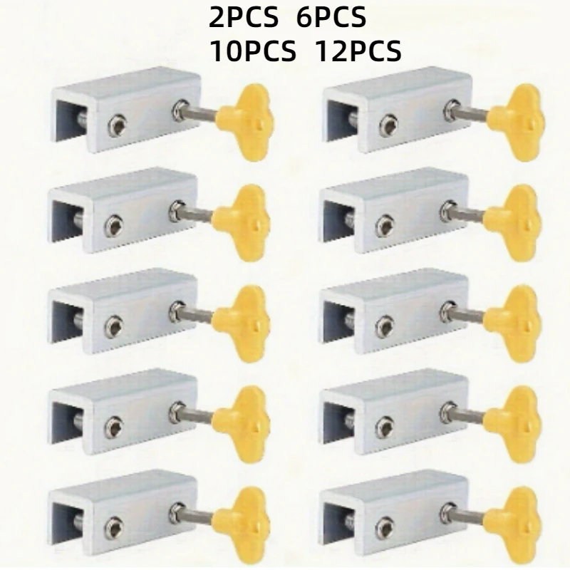 Sliding Security Window Lock with Key for Vertical & Horizontal sliding Windows & Sliding Doors Adjustable window lock Stopper