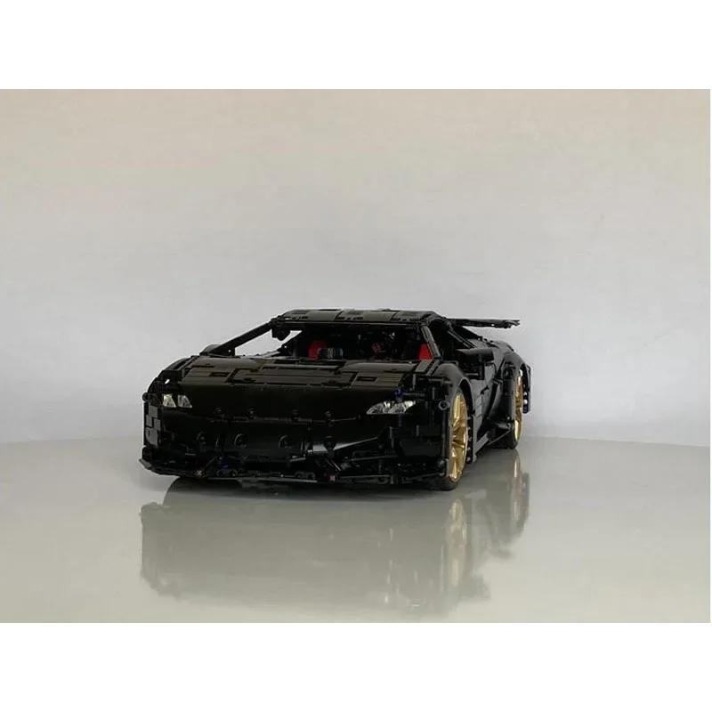 New 1:8 Scale Supercar Model MOC-132159 Technology Building Blocks RC Power Sports Car Assembly Toy Kids Boy Birthday Gift