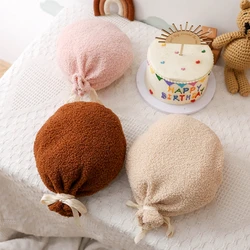 Kids Teddy Velvet Balloon Wall Hanging Ornaments Cotton Room Hang Balloon Decorations Newborn Photography Props Accessories Gift