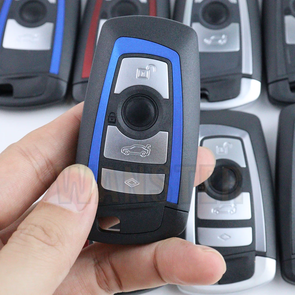 3 4 Bottons Car Key Fob Case Shell Housing for BMW F 3 5 7 Series X3 X5 F10 F20 F30 F40 E90 E92 E93 CAS4 FEM EWS5