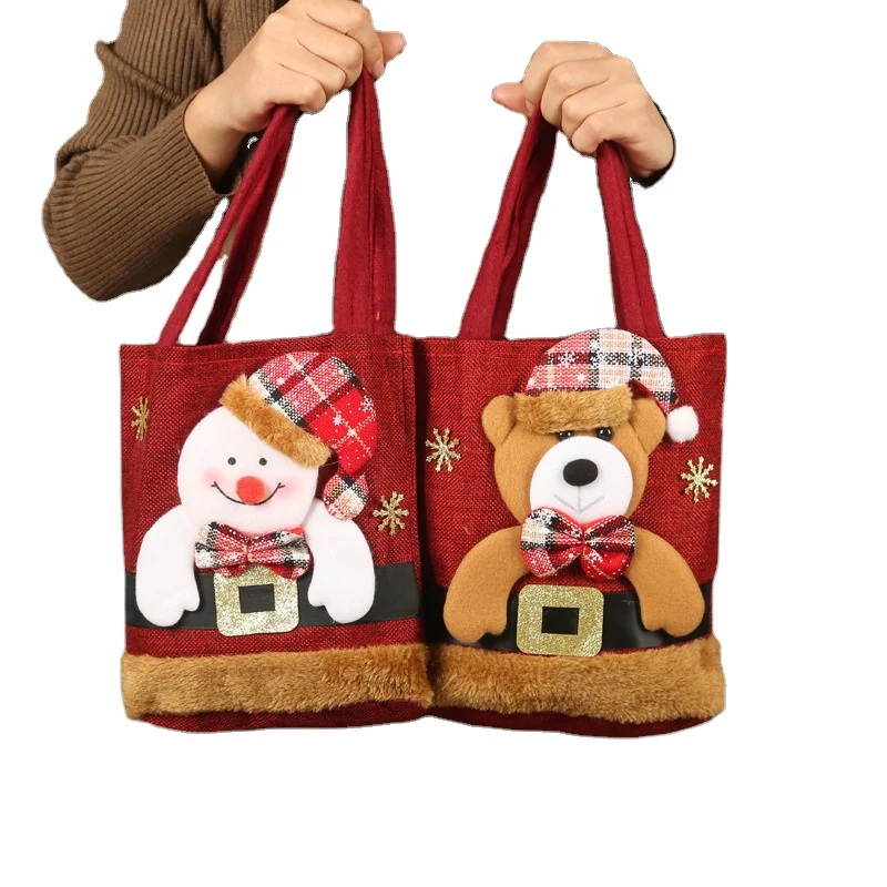 

Christmas decorations Santa Claus snowman deer gift Children's gift Candy Christmas handbag