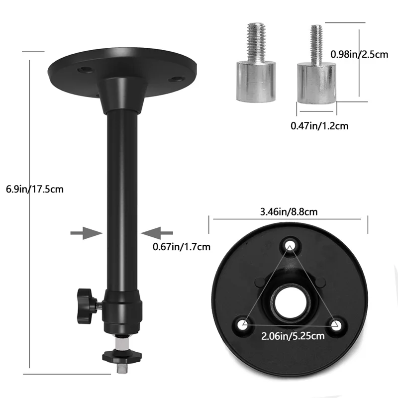 HFES プロジェクターブラケット折りたたみカメラ三脚スタンド回転 360 度ミニプロジェクターウォールマウントプロジェクター壁天井用