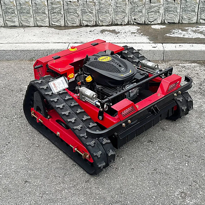 Customized Customized Small Garden Grass Cutting Machine Remote Control Lawn Mower Mini Rc Robot Lawn Mower With Snow Plow Attac