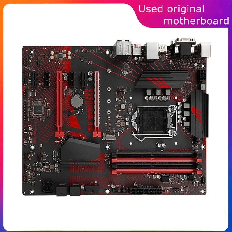 

Used LGA 1151 For Intel Z370 Z370 GAMING PLUS Computer USB3.0 SATA3 Motherboard DDR4 64G Desktop Mainboard