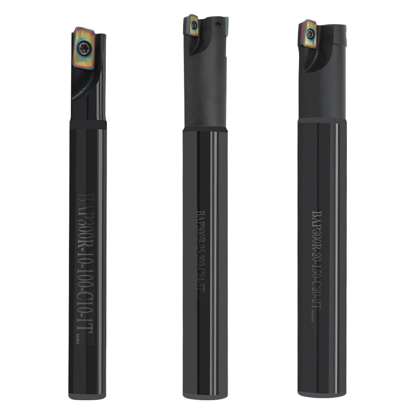 ビヨンド BAP300R フライスカッターホルダー 10 ミリメートル 12 ミリメートル 14 ミリメートル 16 ミリメートル黒硬化直角切削シャンク APMT1135 CNC インサート BAP 300R