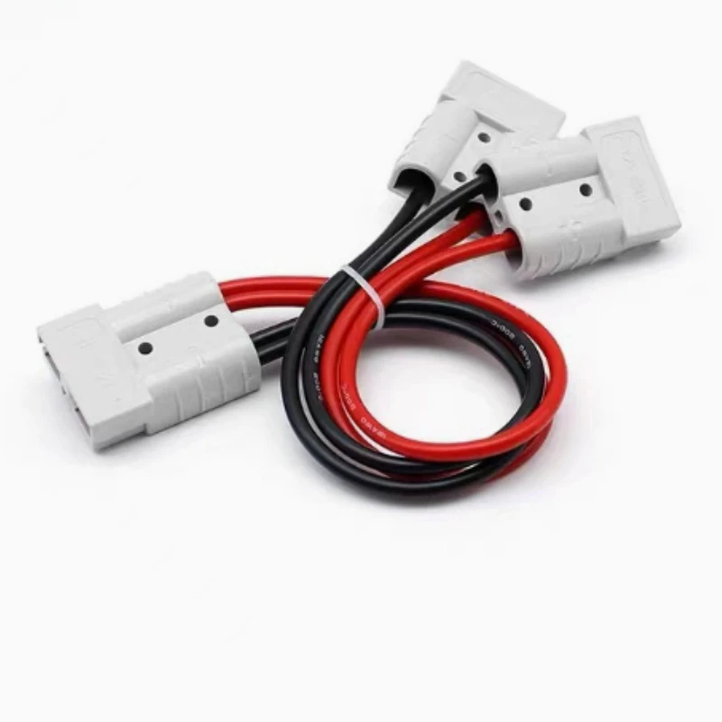 2M 10AWG 50A Heavy Duty Y Splitter Cable Quick Connect Plug for Winch Trailer Battery Charging and High Current Equipment
