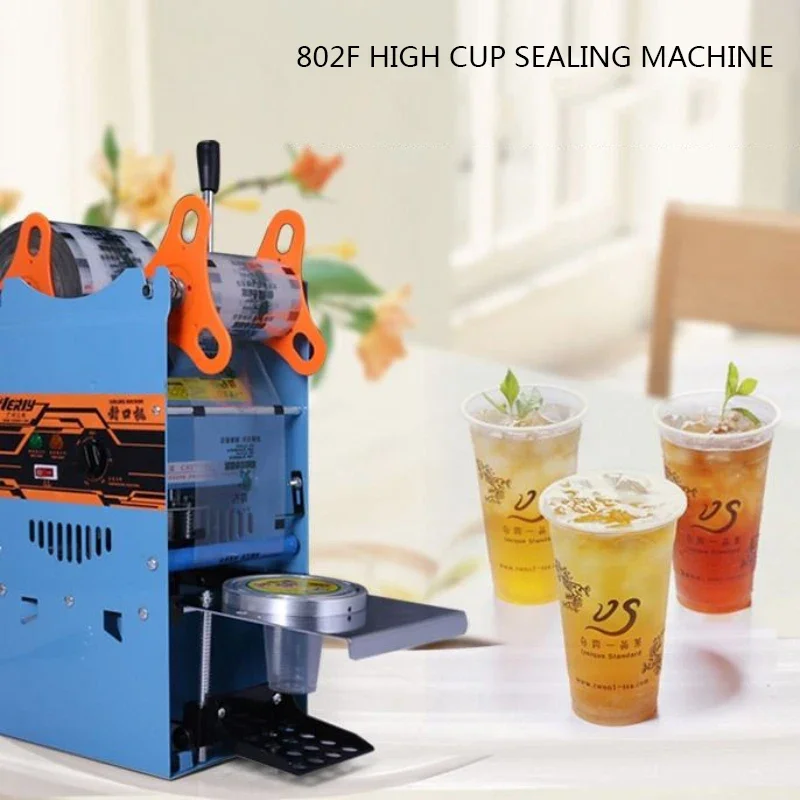 

Soy Milk Sealing Machine WY802F Manual Plastic Paper Tea Cup Sealing Machine 220V Hand Pressure Milk Tea Cup Sealing Machine