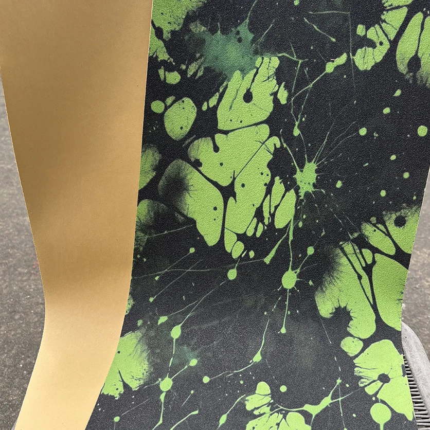Electric Scooter Anti-slip Sticker Sandpaper Skateboard Grip Tape Sheet 60*30cm Abstract Splatter Ink Pattern