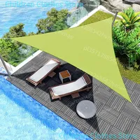 3x3x3M Folding Waterproof Triangle Sun Shade Sail Canopy  For Outdoor Activities Backyard Awning Camping Tents Shade Cloth