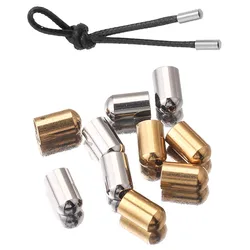 30pcs Leather Cord End Crimp Caps Beads DIY Stainless Steel End Caps for Necklace Connectors Bracelet Jewelry Making Supplies